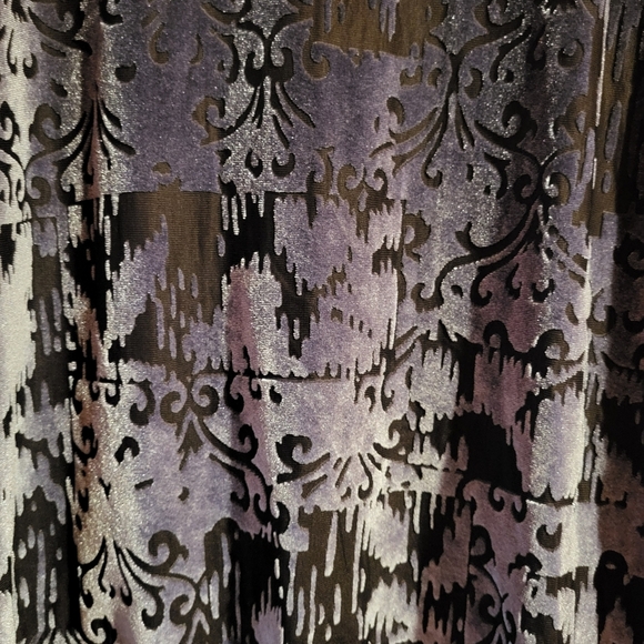 Simply Vera Wang Whimsigoth Velvet Burnout Top Size Large Purple Fairy Grunge - Picture 4 of 6